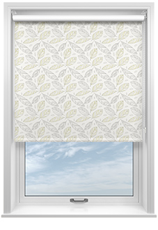 Falling Leaves, Yellow - Twist&Fit Roller Blind